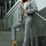 eleganckie spodnie z wysokim stanem