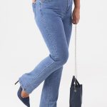 jasne jeansy damskie z wysokim stanem