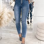 jasne jeansy damskie z wysokim stanem