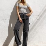 jeansy damskie czarne