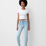 jeansy skinny z wysokim stanem