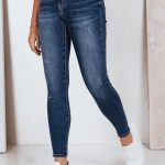 jeansy skinny z wysokim stanem