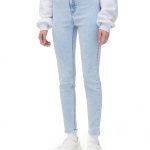 jeansy skinny z wysokim stanem