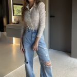 jeansy z dziurami damskie