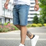 krótkie spodenki męskie jeansowe