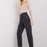 mom jeans czarne