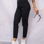 mom jeans czarne