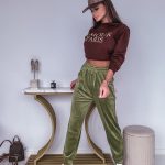 spodnie dresowe welurowe
